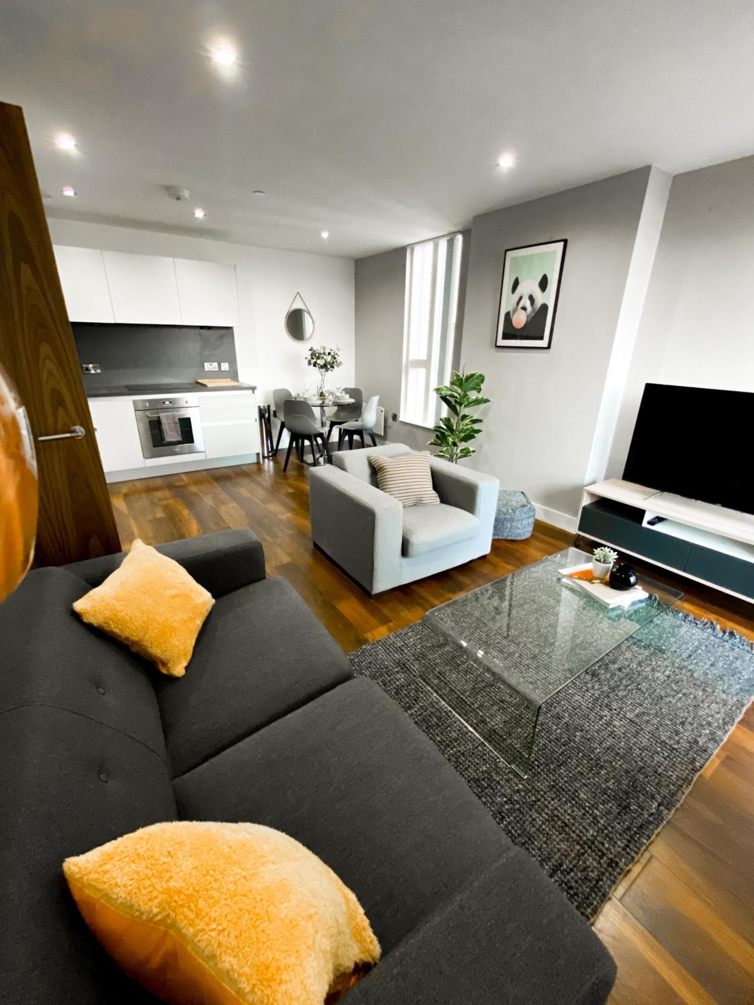 The Panda - Modern 2 Bedroom Apt In Manchester City Centre エクステリア 写真